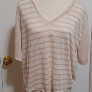 Romeo & Juliet Couture Striped Cropped Shirt mediu